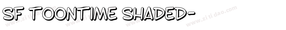 SF Toontime Shaded字体转换